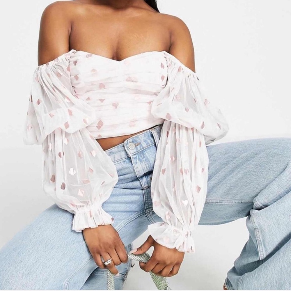 Elegant Off-Shoulder White Top